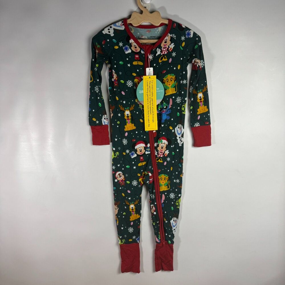 Little Sleepies 18-24 Months Disney Christmas Zippy Baby Viscose One Piece